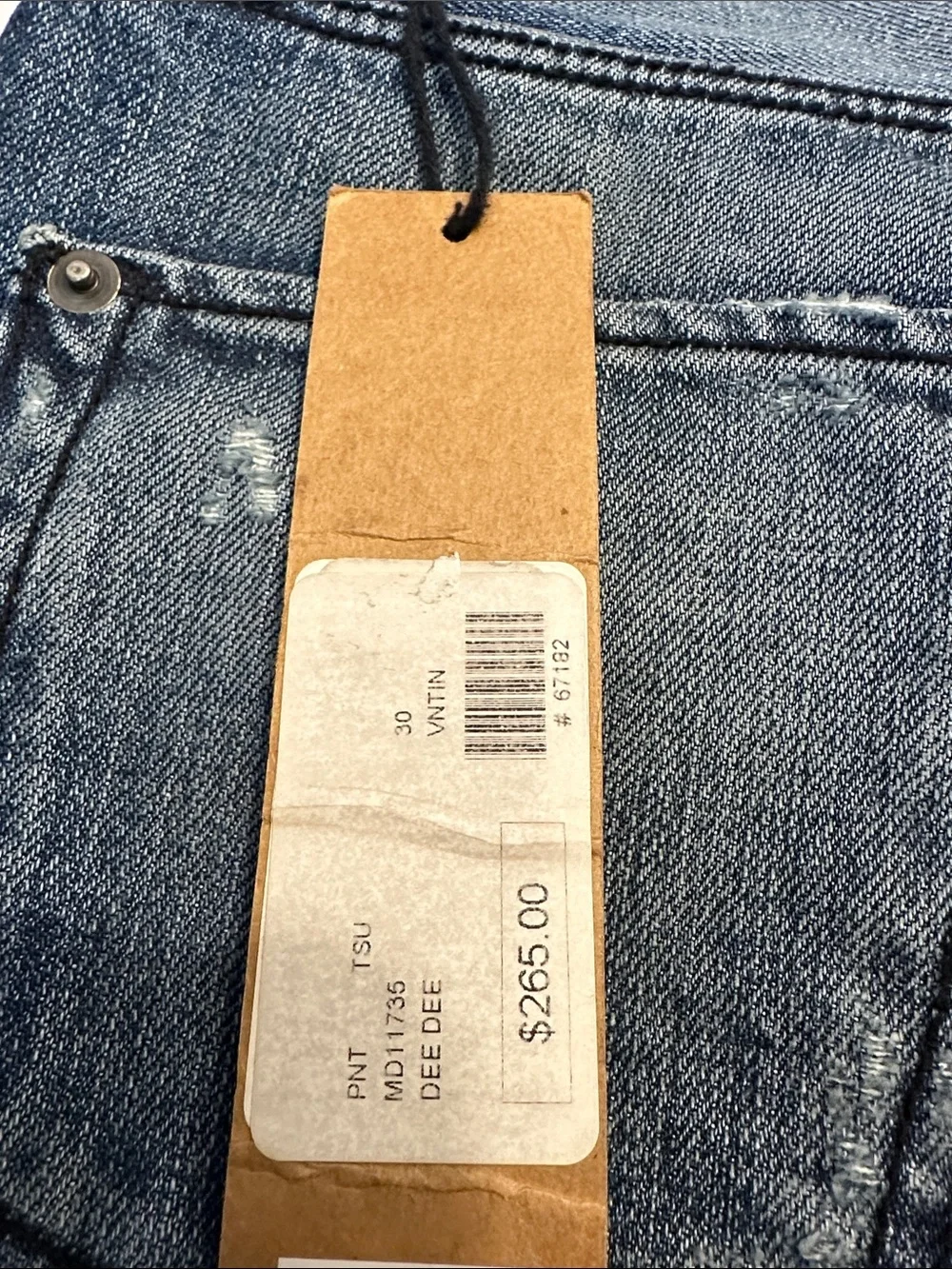 Ksubi Men’s Relaxed Jeans — Medium Blue Wash